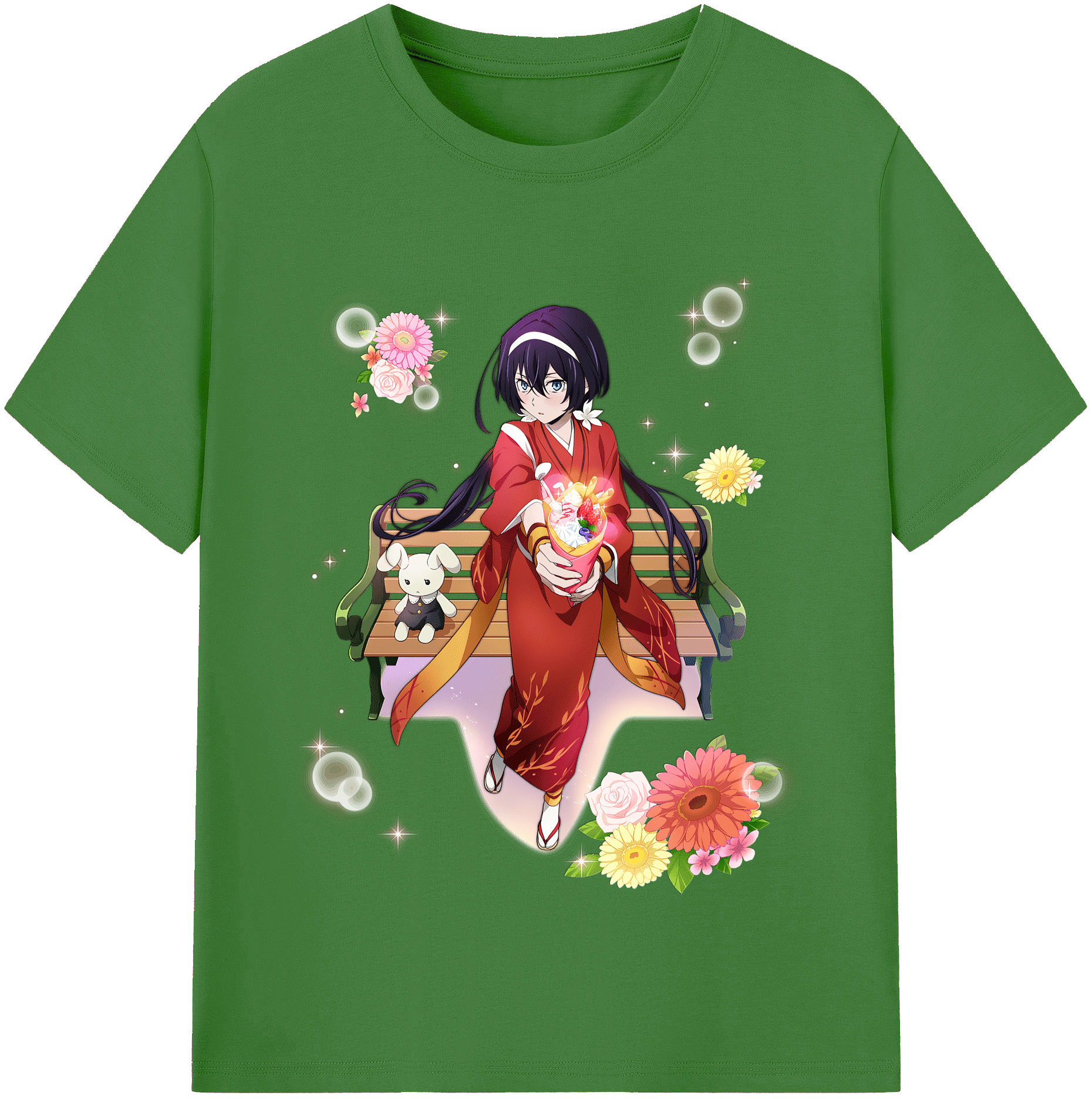 （画像用） 文豪ストレイドッグス Bungo Stray Dogs レディースカジュアルプリントTシャツ（綿100％）